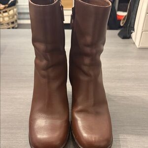 J. Crew Chocolate Heeled Boots